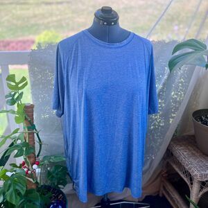 All in Motion XXL 2XL Heathered Blue Athletic Athleisure Shirt